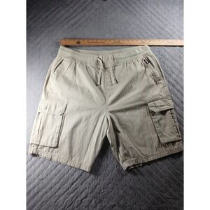 Highland Originals Mens 3X Cargo Shorts KhakiTan Cotton Elastic Waist Drawstring
